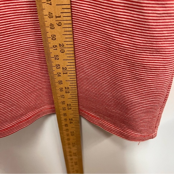 Magnolia Lane Red & White Stripe PGA Masters Polo 100% Cotton Size Large - Picture 8 of 10